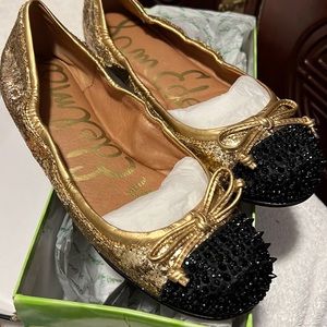 Sam Edelman Beatrix Glam Gold Flats